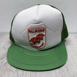 Fall In Love In Vermont VT Trucker Mesh Snapback Hat